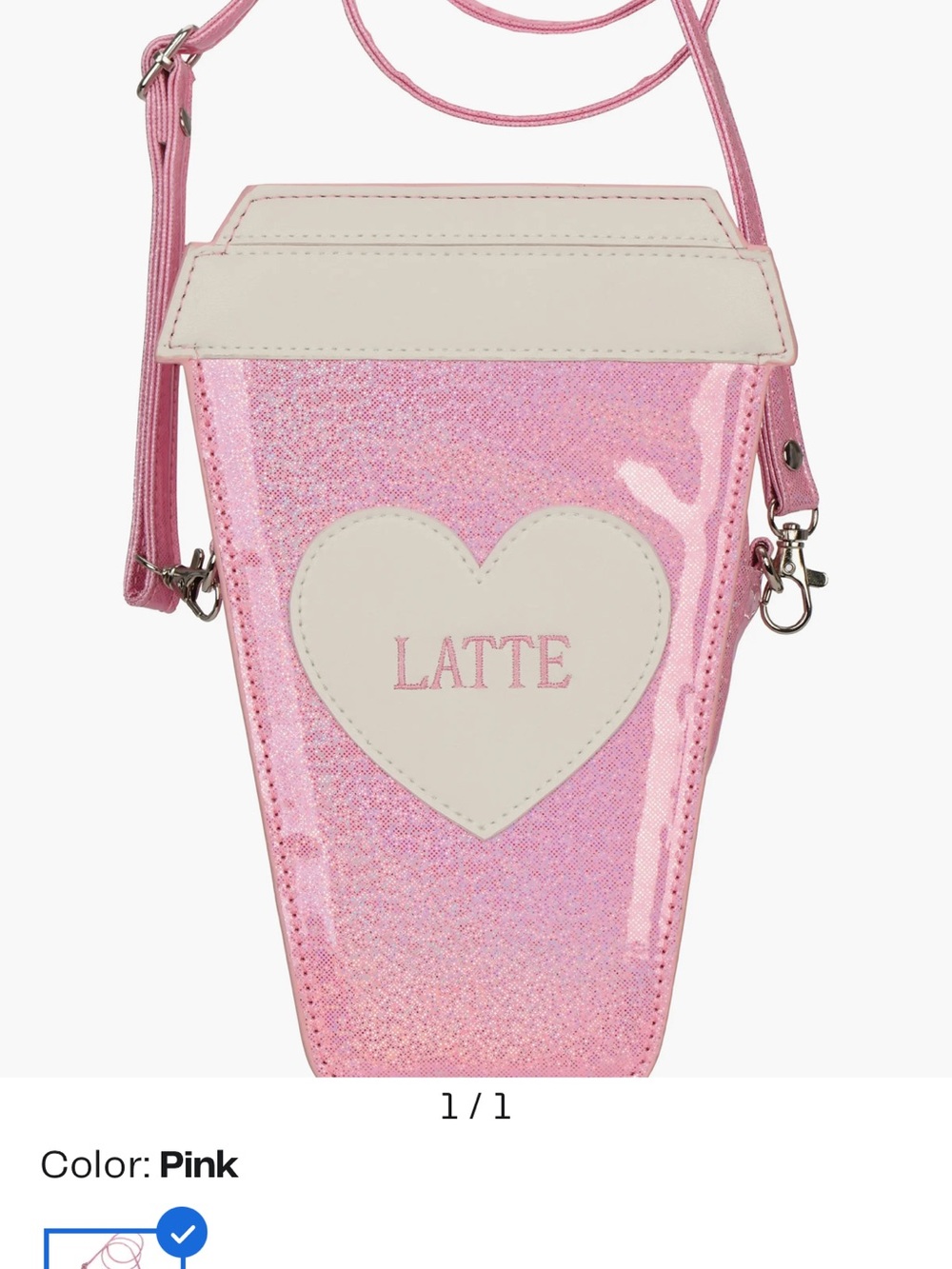 Kids’ Love Latte Heart Pink Crossbody Iscream Bag